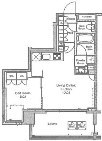 プラウドフラット東日本橋の物件間取画像